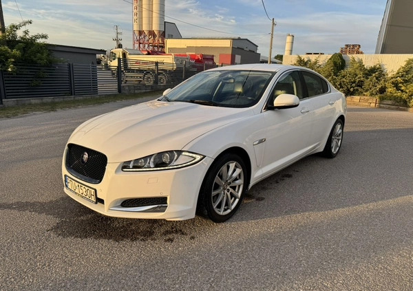 Jaguar XF cena 47000 przebieg: 203000, rok produkcji 2012 z Radzymin małe 67